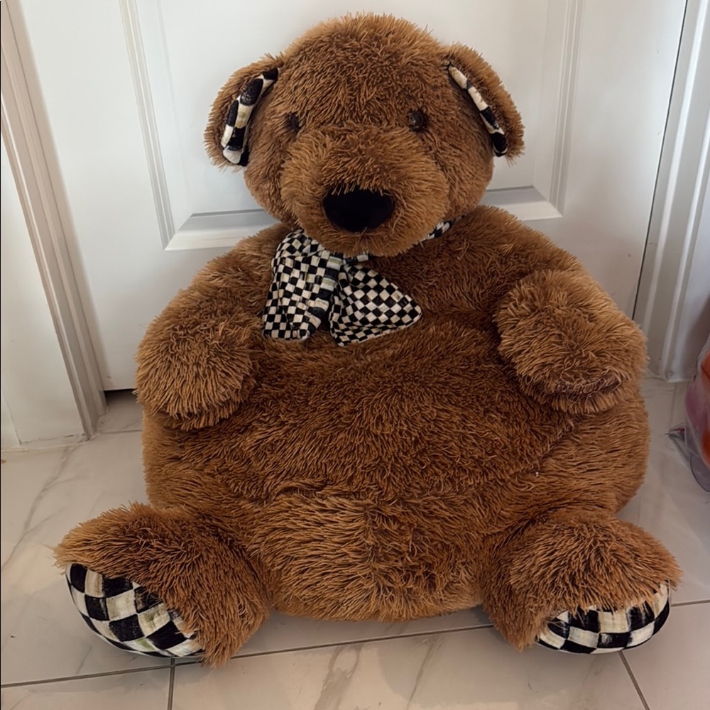 Mac Chair - MacKenzie-Childs Plush Bear Chair with Brown Fur